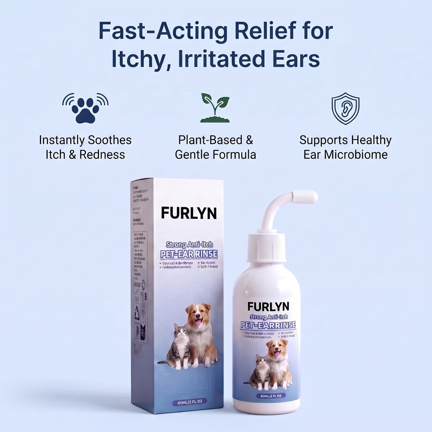 Anti-Itch Ear Rinse for Dogs and Cats